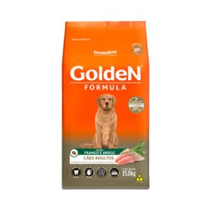 Ração Golden Cães Adultos Frango e Arroz 15Kg