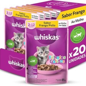 Sache Whiskas Filhotes Frango 85g – Cx. c/ 20un