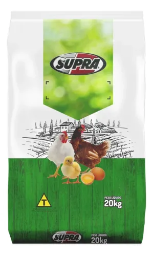 Supra Ração Pra Granja Aves De Postura 20kg